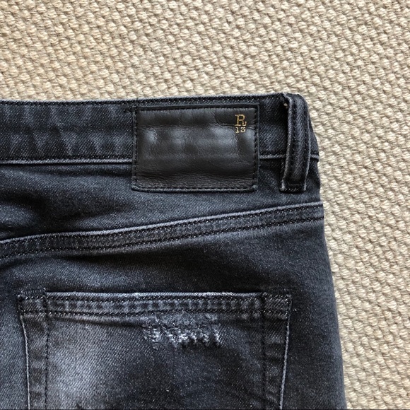 R13 Charcoal Denim - Picture 3 of 3